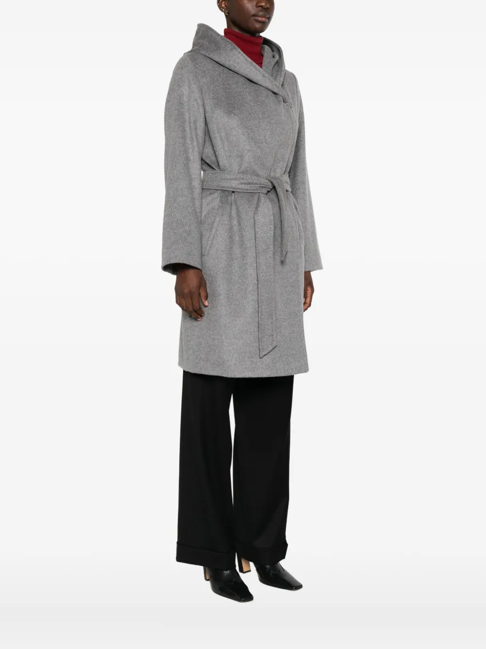 Max Mara Jas met ceintuur Grijs