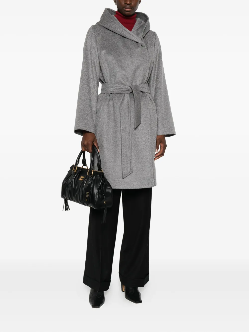 Max Mara Jas met ceintuur Grijs