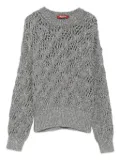 Max Mara open-knit sweater - Grey