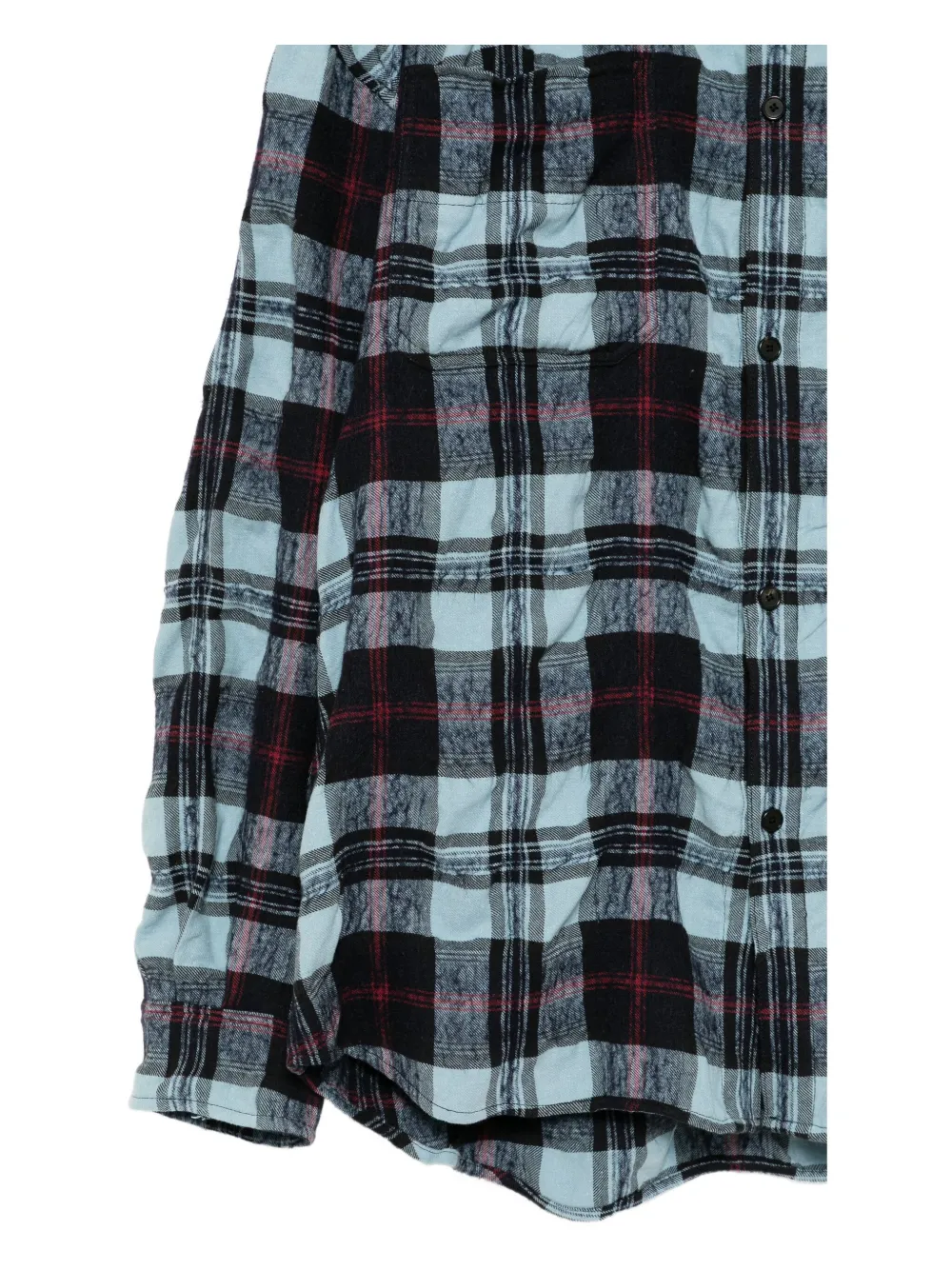 Juunj Check-printed Shirt In Blue