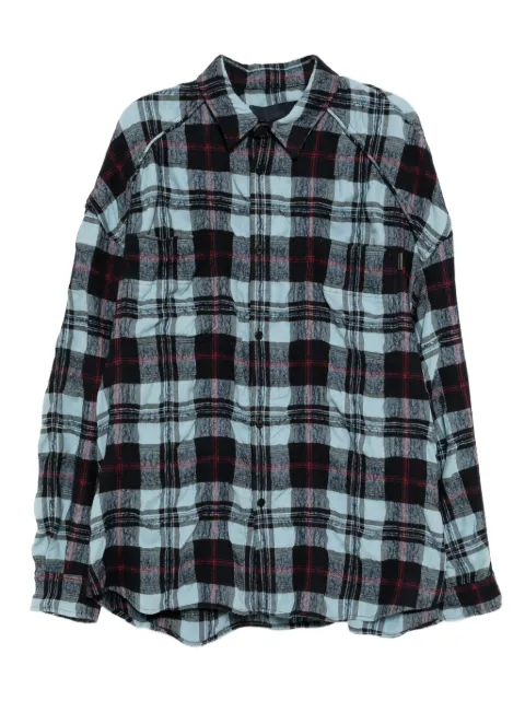Juun.J check-printed shirt
