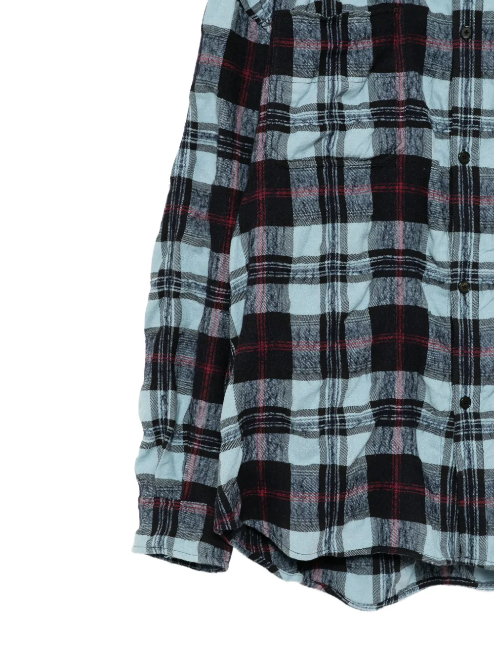 Juun.J Geruit overhemd Blauw