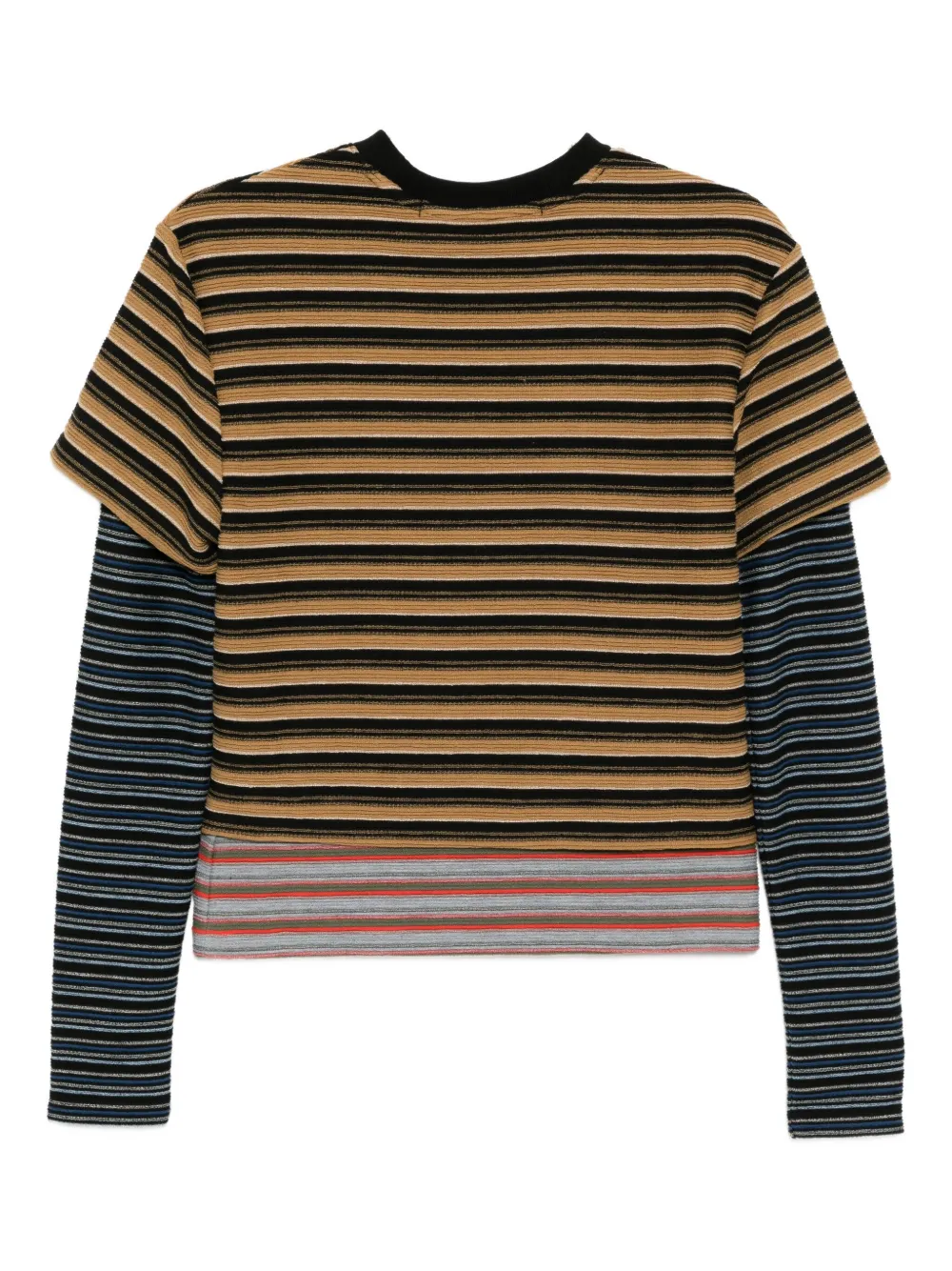 Andersson Bell multi stripe T-shirts - Geel