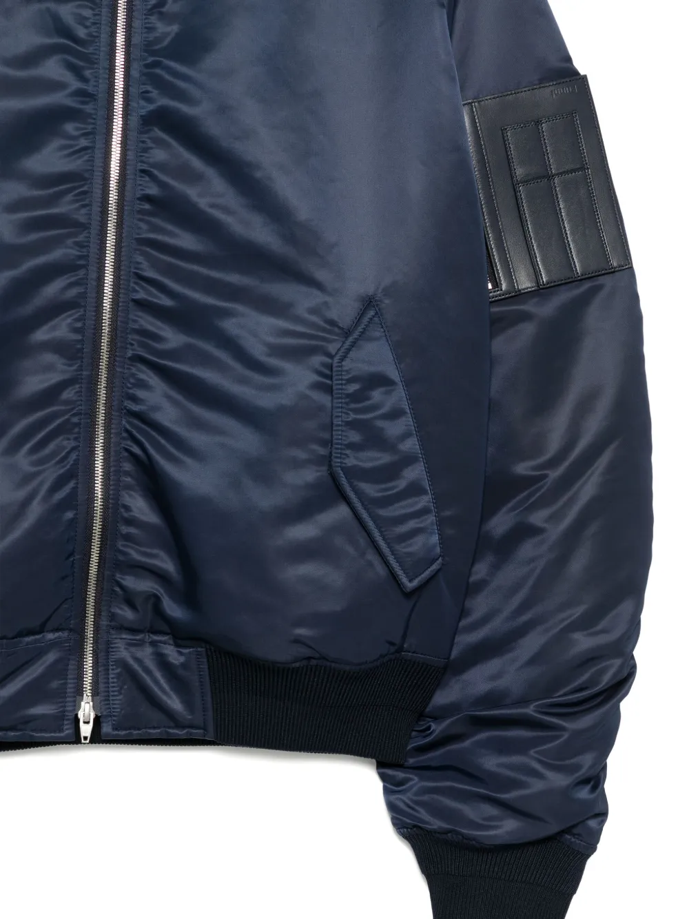 Juunj Two-way Zip-up Ma-1 Jacket In Blue