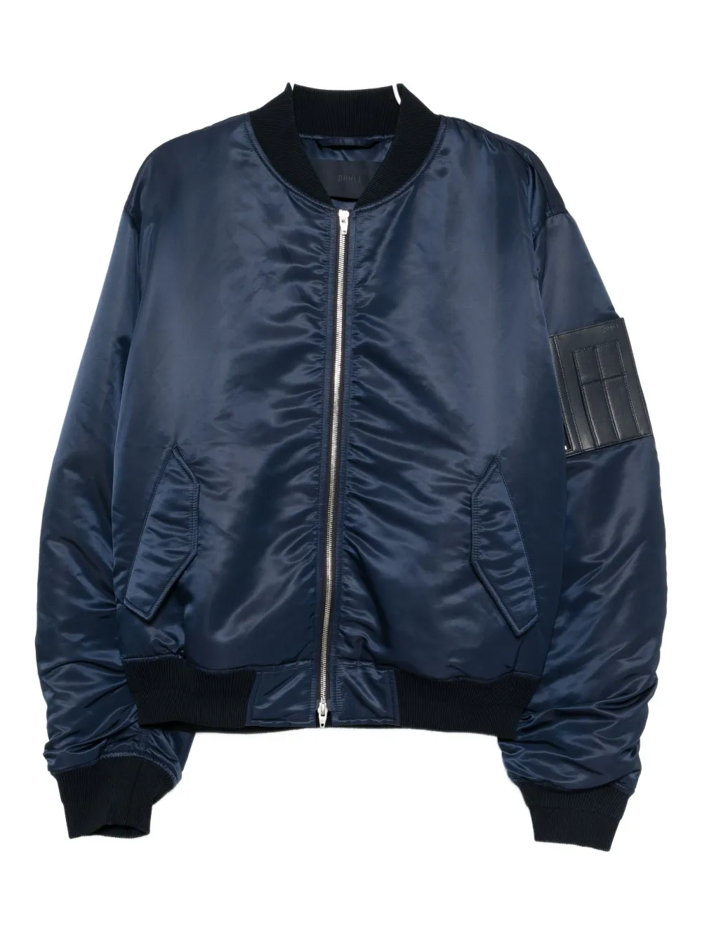 Juunj Two-way Zip-up Ma-1 Jacket In Blue