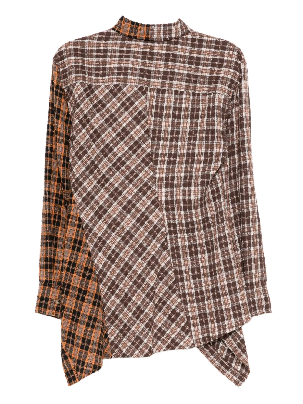 Andersson Bell Gedraaide geruite blouse - Bruin