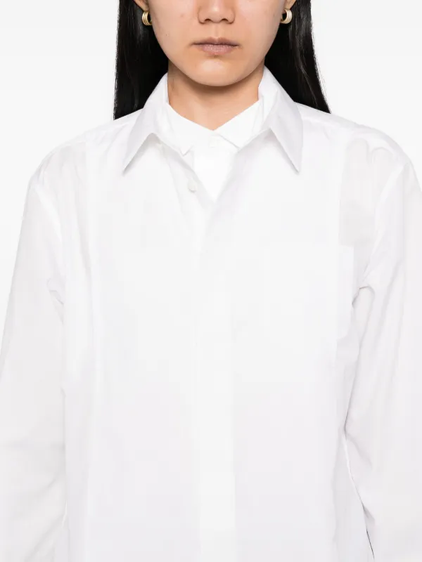 Sacai クロップド シャツ | ホワイト | FARFETCH JP
