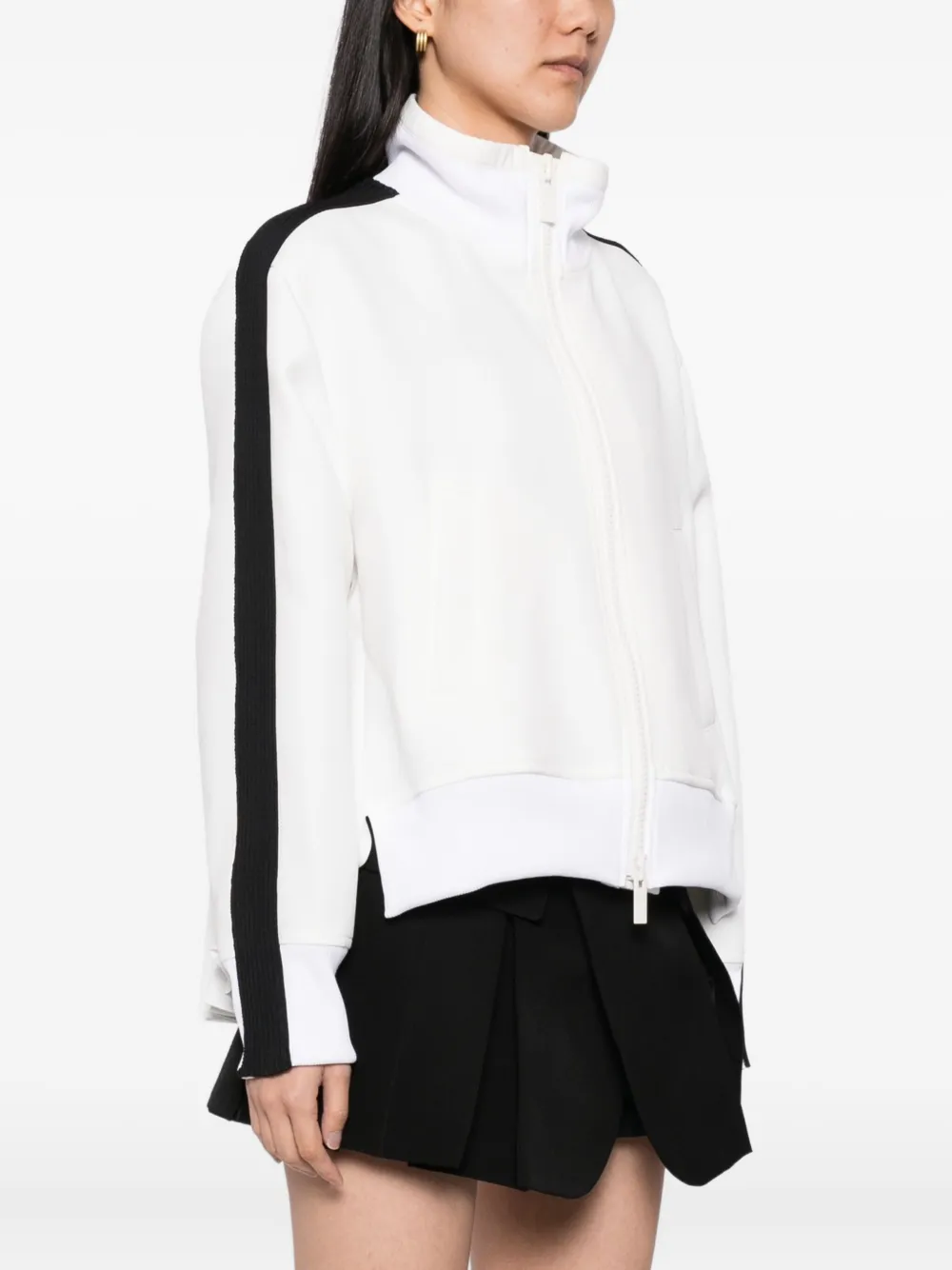 sacai Jack met geplooide afwerking Wit