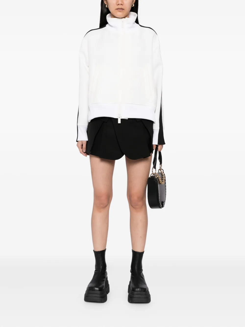 sacai Jack met geplooide afwerking Wit