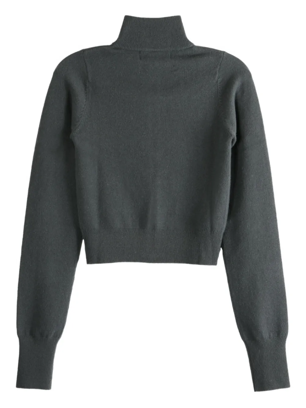 extreme cashmere n°302 zip-neck cropped cardigan LAKE