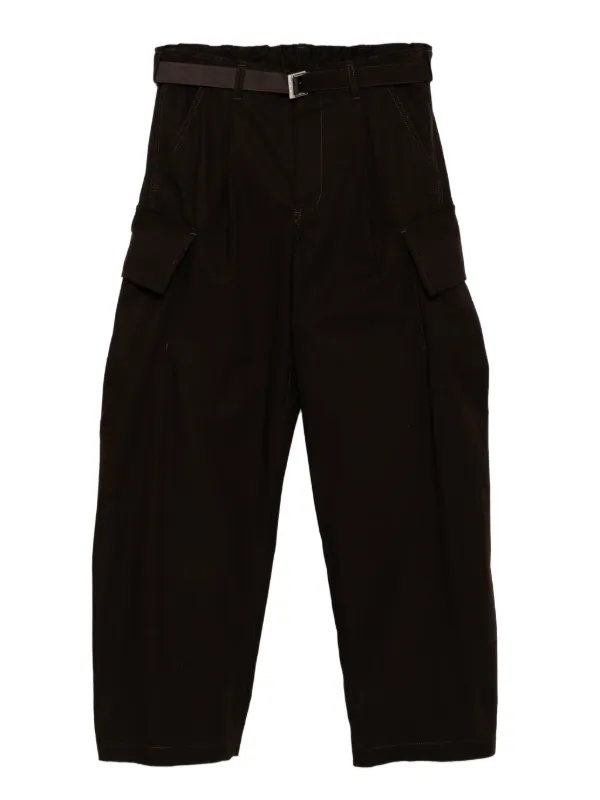 Sacai リップストップ パンツ | レッド | FARFETCH JP