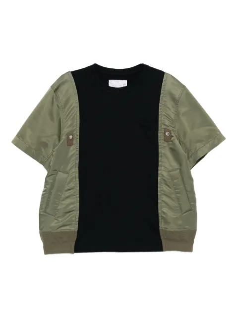 sacai cotton-blended T-shirt