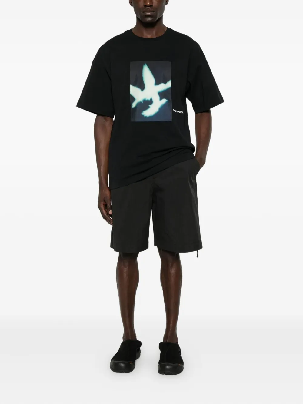 OAMC Peacemaker T-shirt met vogelprint Zwart