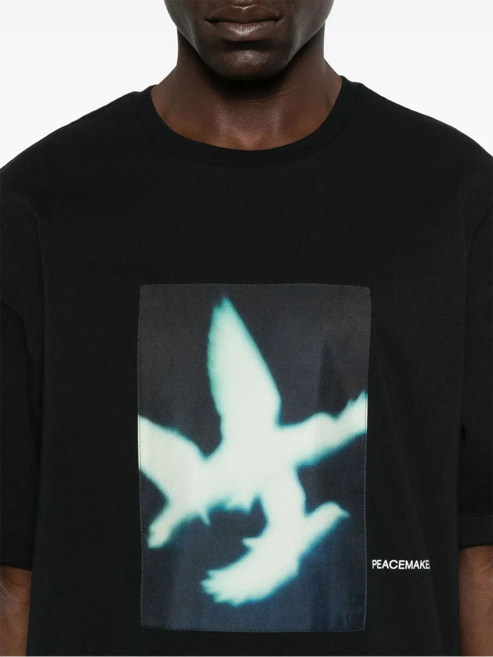 OAMC Peacemaker T-shirt met vogelprint Zwart
