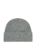Eric Bompard ribbed cashmere beanie - Grey