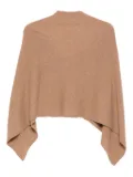 Eric Bompard cowl-neck cashmere poncho - Brown