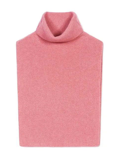 Eric Bompard turtleneck ribbed scarf