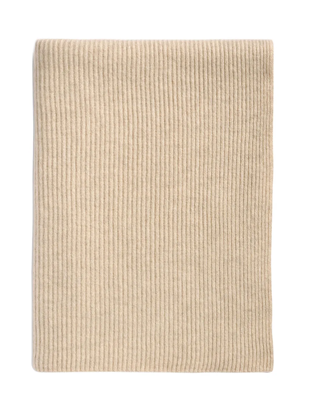 Eric Bompard ribbed cashmere scarf - Beige