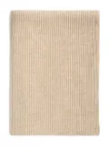 Eric Bompard ribbed cashmere scarf - Neutrals