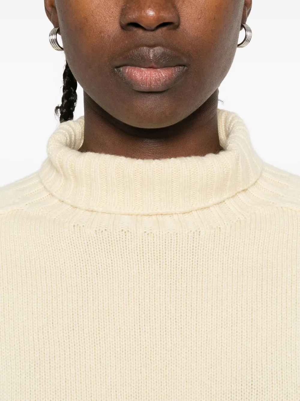 Eric Bompard High-neck Pullover In Yellow