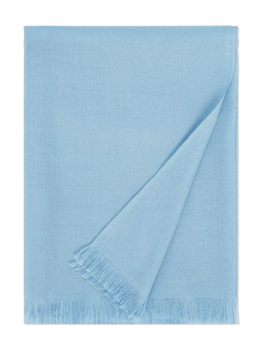 Eric Bompard fringed voile scarf | Blue | Image 1