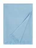 Eric Bompard fringed voile scarf - Blue