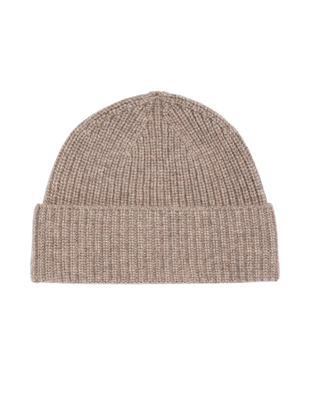 Eric Bompard Ribbed-knit Beanie Hat In Gray