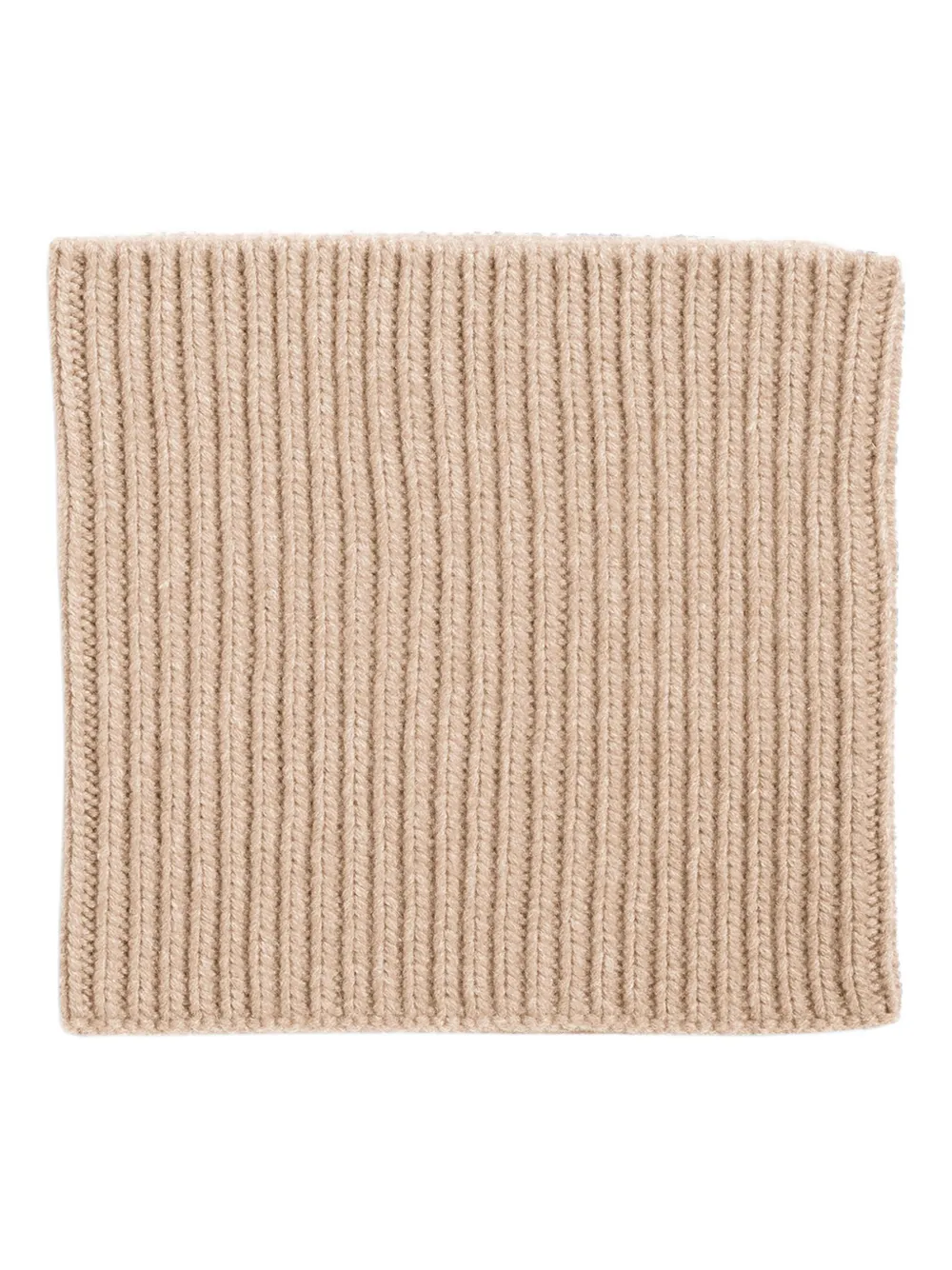 Eric Bompard ribbed cashmere snood - Marrone