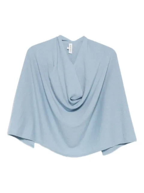Eric Bompard cowl-neck cashmere short poncho
