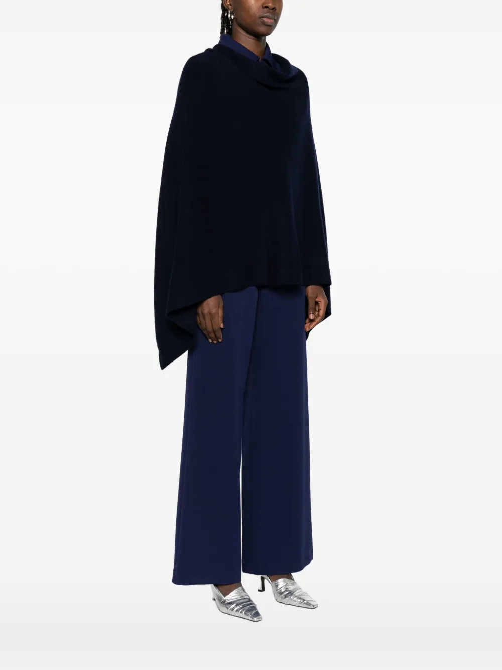 Eric Bompard Kasjmier poncho Blauw