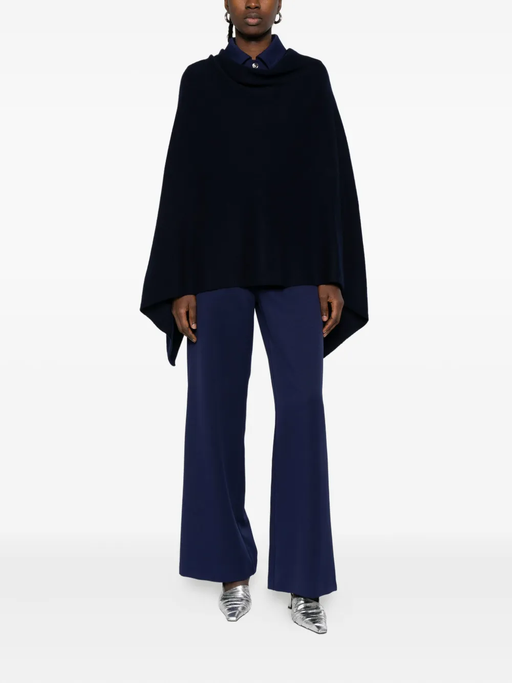 Eric Bompard cashmere long poncho | Knitted Sweaters | Image 2