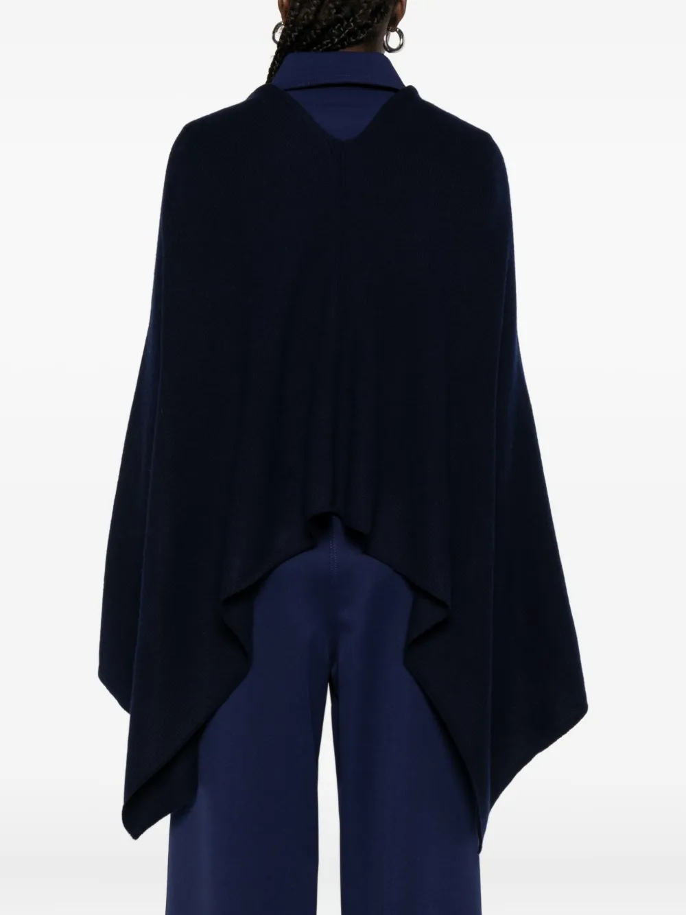 Eric Bompard Kasjmier poncho Blauw