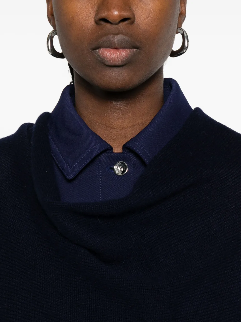 Eric Bompard Kasjmier poncho Blauw