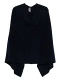 Eric Bompard cashmere long poncho - Blue