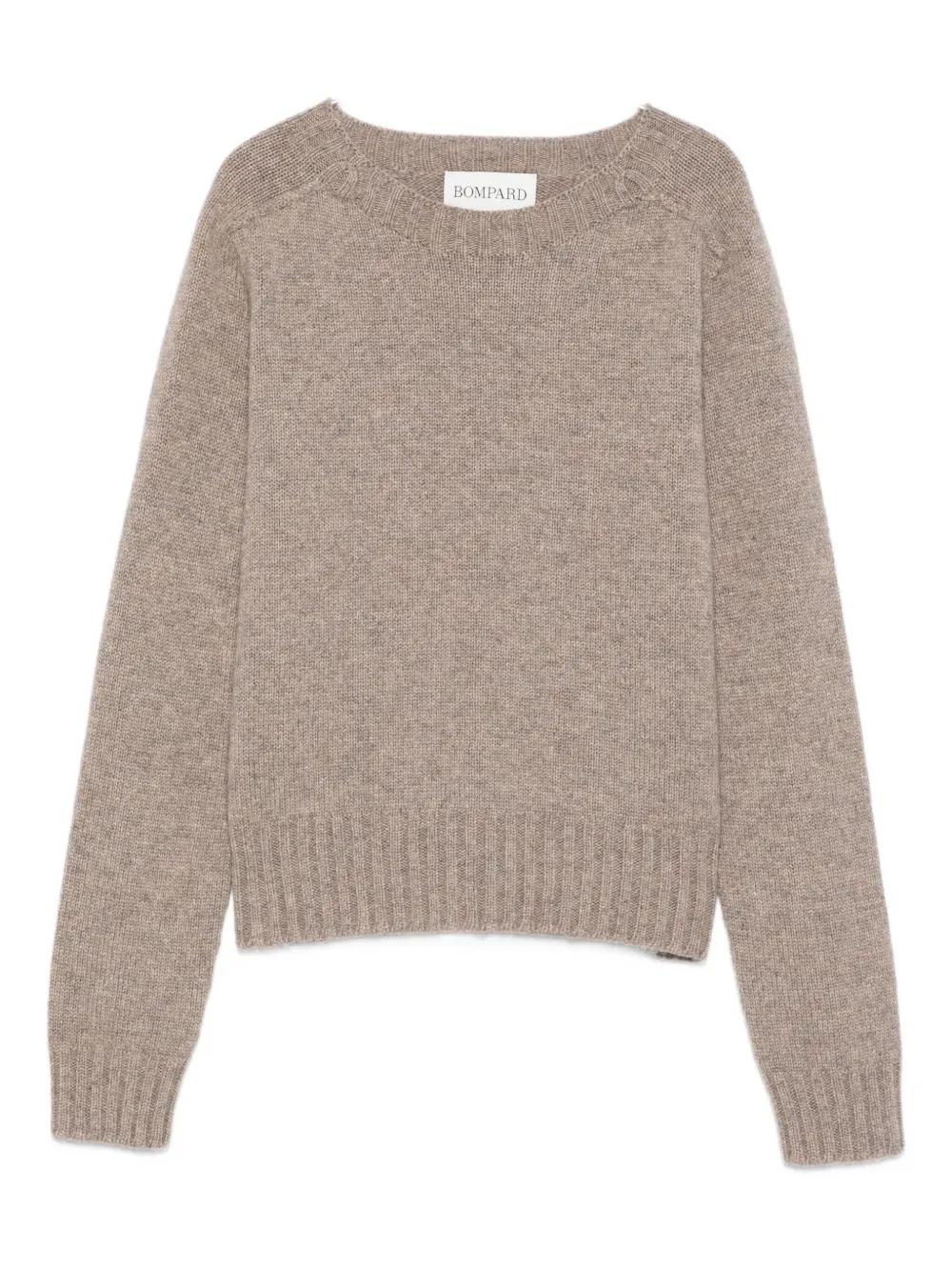 Eric Bompard Round-neck Cashmere Sweater In Brown
