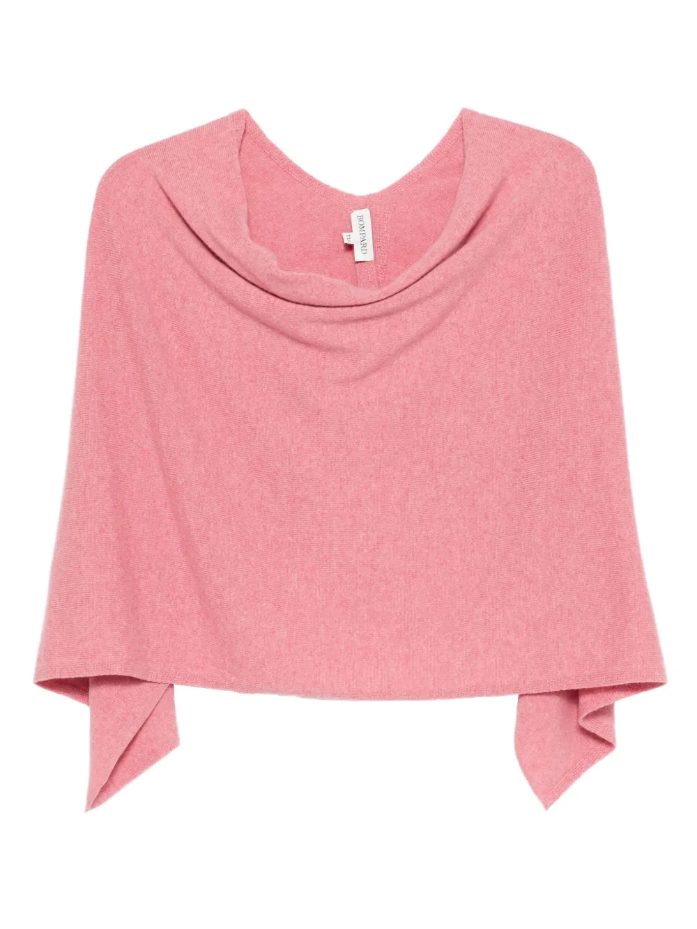 Eric Bompard Kasjmier poncho met lage hals Roze