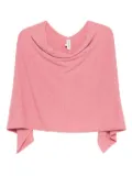 Eric Bompard cowl-neck cashmere poncho - Pink