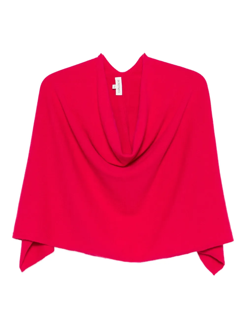 Eric Bompard Kasjmier poncho met lage hals Roze