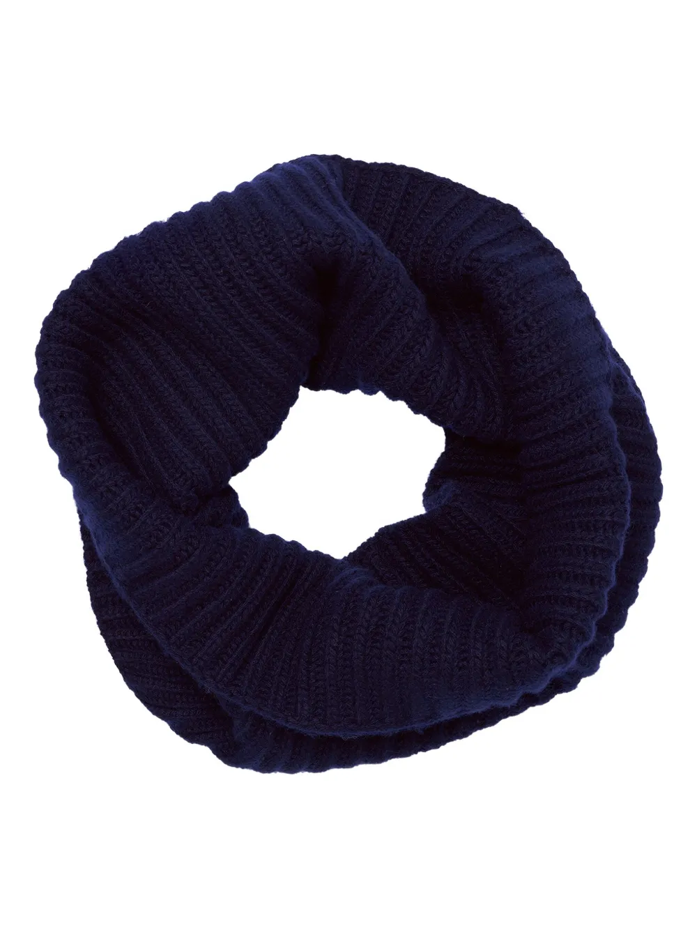 Eric Bompard ribbed-knit cashmere snood - Blu