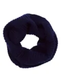 Eric Bompard ribbed-knit cashmere snood - Blue