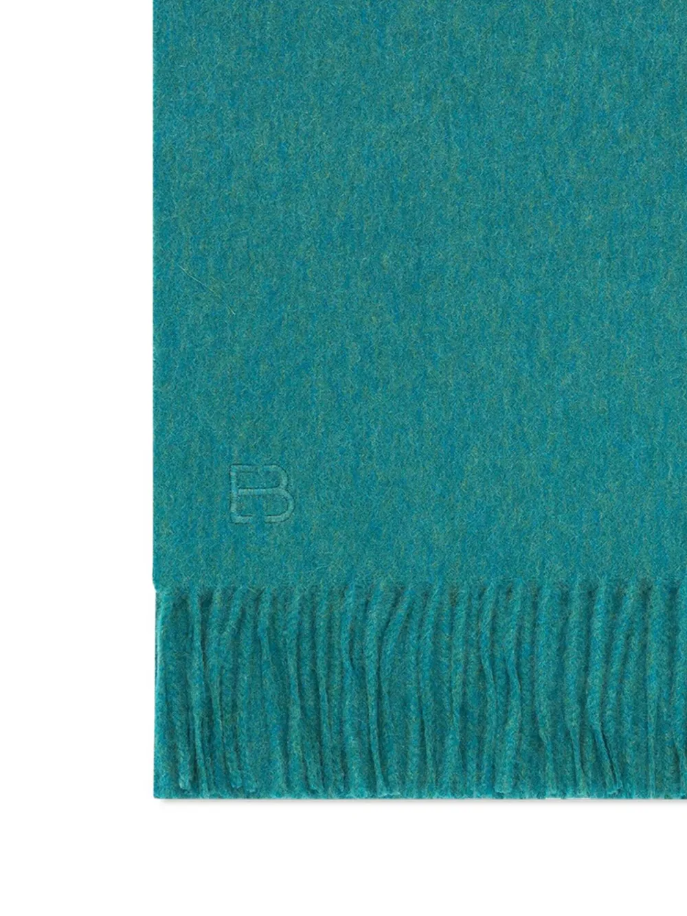 Eric Bompard monogram fringed cashmere scarf | Women | Image 2