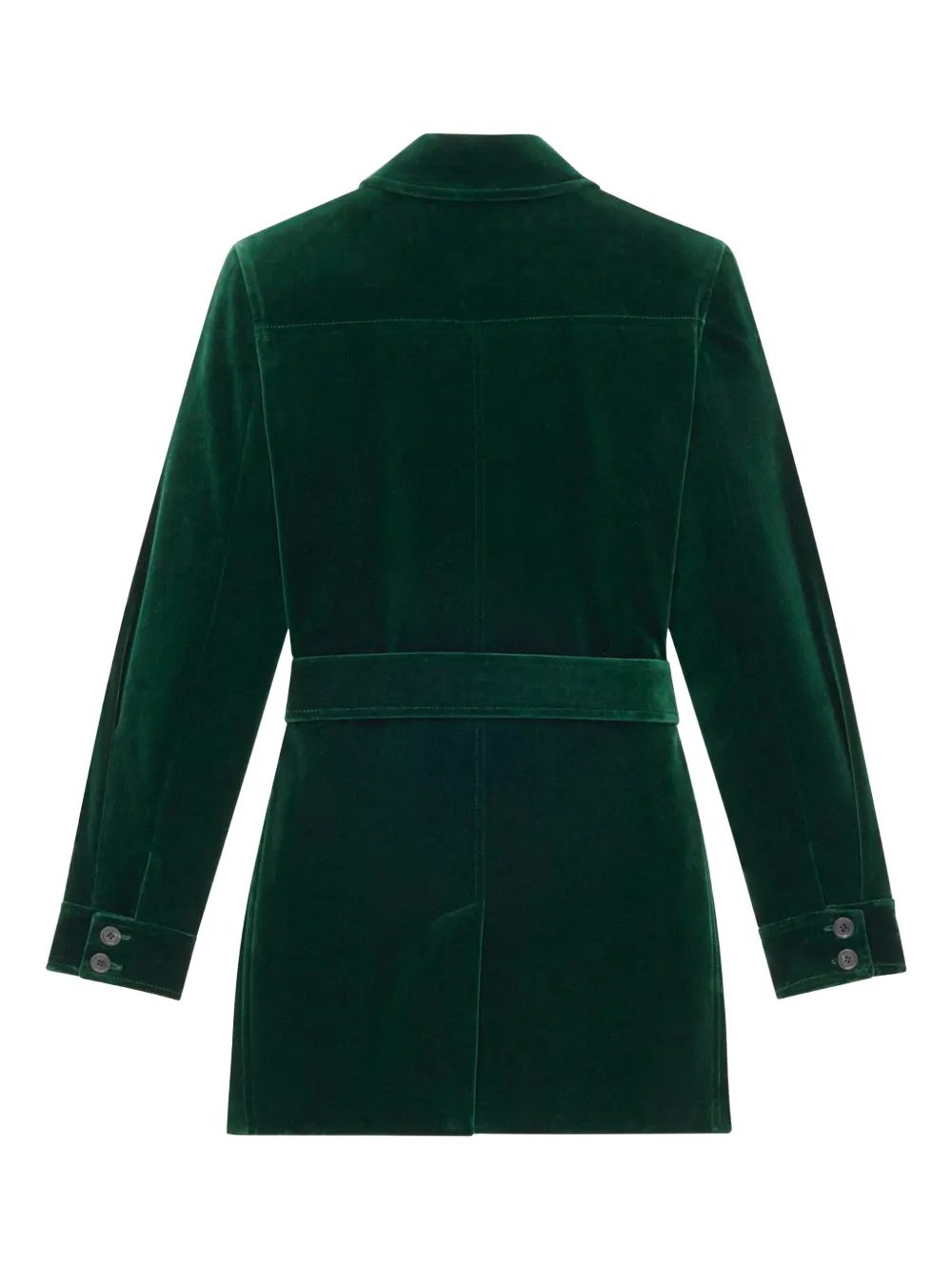 Saint Laurent Fluwelen jack Groen