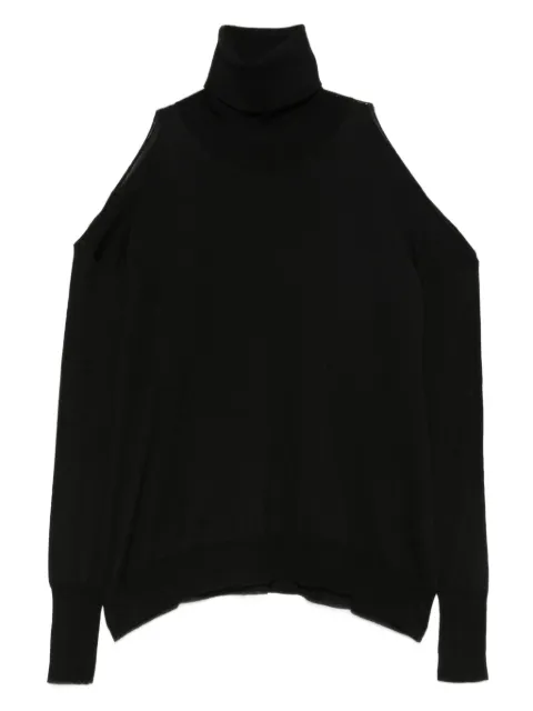 Roberto Collina turtleneck open-shoulder sweater