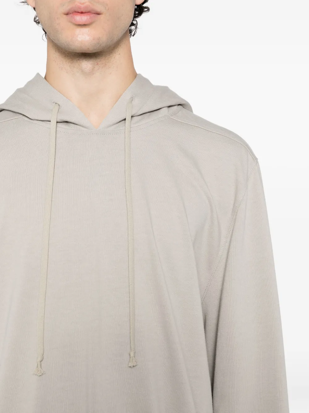 Rick Owens Long Sleeve Sweatshirt In Neutral