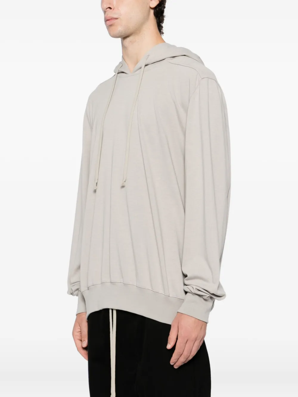 Rick Owens Long Sleeve Sweatshirt In Neutral