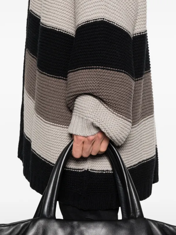 Rick Owens ストライプ カーディガン | ブラック | FARFETCH JP