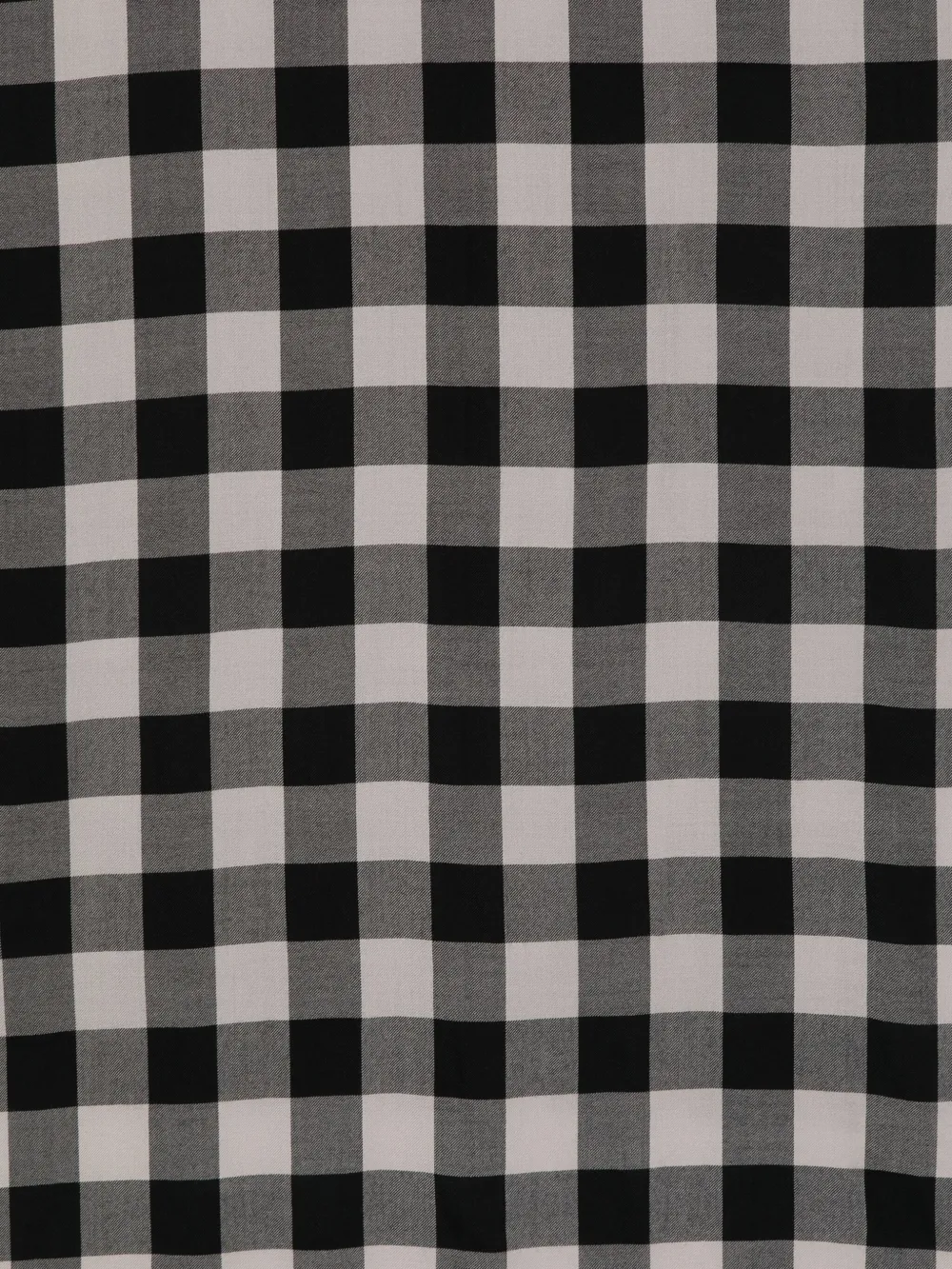 Rick Owens checked wool scarf - Zwart