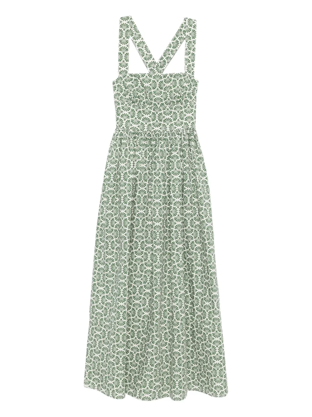 crossback midi dress