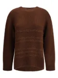 Fabiana Filippi textured-knit sweater - Brown