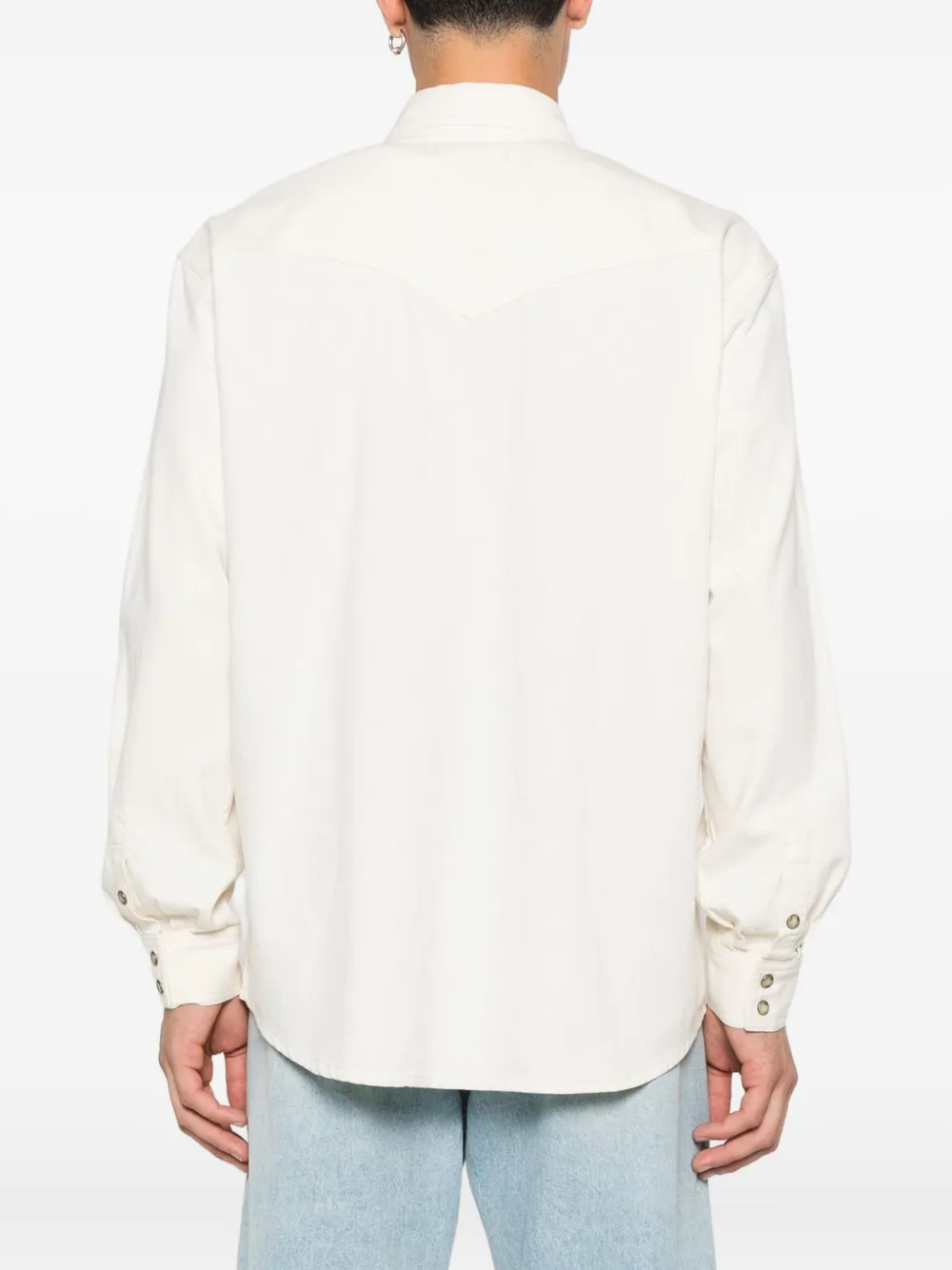 Lardini T-shirt met dubbele zak Wit